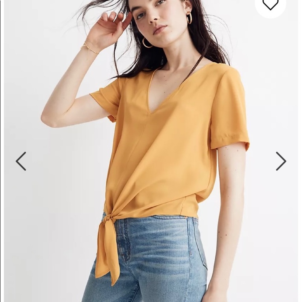 Madewell Novel Tie-Front Top